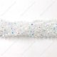 130Pcs 3x4mm half Clear AB Chinese rondelle crystal beads