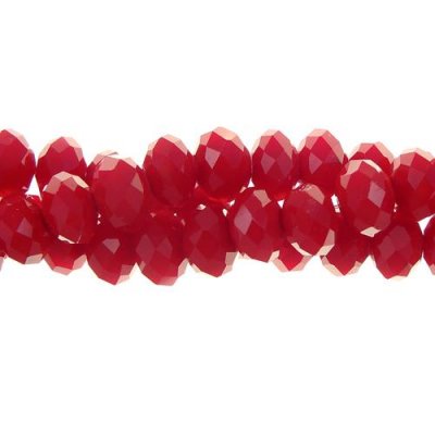 4x6mm Red Velvet Chinese Crystal Rondelle Beads about 95 beads