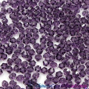 700pcs Chinese Crystal 4mm Bicone Beads,violet, AAA quality