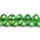 Chinese Crystal Rondelle Bead Strand, Fern green AB, 9x12mm ,about 36 beads