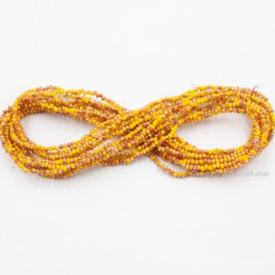 1.7x2.5mm rondelle crystal beads about 190Pcs 1xin4 6