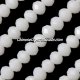 70 pieces 8x10mm Chinese Crystal Rondelle Strand, 8x10mm, white jade