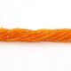 130Pcs 2x3mm Chinese Crystal Rondelle Beads, orange
