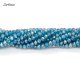130Pcs 3x4mm Chinese Crystal Rondelle Beads, capri blue AB