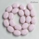 12x16mm Oval Faceted Crystal Beads, Opaque pink, 1 Pc