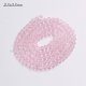 130Pcs 2.5x3.5mm light pink Chinese Crystal Rondelle Beads