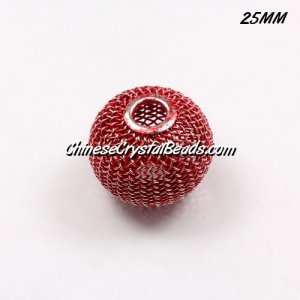 25mm Different Mesh Bead, Basketball Wives, 6 pieces