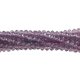130Pcs 2x3mm Chinese Crystal Rondelle Beads, Violet
