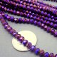 4x6mm purple light Chinese Crystal Rondelle beads about 95 beads