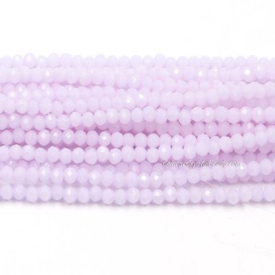 130Pcs 2.5x3.5mm Chinese Crystal Rondelle Beads, Alexandrite Jade