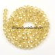 Chinese Crystal 4mm Round Bead Strand, Topaz AB, about 100 beads