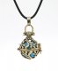 Harmony Ball Pendant Women Necklace with 30 inchChain For Pregnant Women, antique bronze plated brass, 1pc