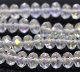 Chinese Crystal Rondelle Strand, Clear AB, 10x14mm, 20 Beads