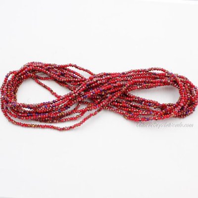 1.7x2.5mm rondelle crystal beads about 190Pcs 1xin6 5