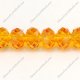 Chinese Crystal Rondelle Bead Strand, Sun, 9x12mm, about 36 beads