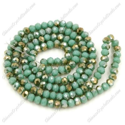 130Pcs 3x4mm Chinese rondelle crystal beads, #19