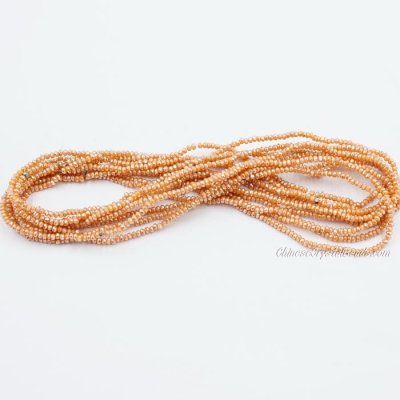 1.7x2.5mm rondelle crystal beads about 190Pcs 1xin6 1