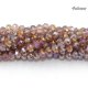 4x6mm light Amethyst AB Crystal Rondelle Beads about 95 beads