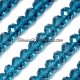 70 pieces 8x10mm Chinese Crystal Rondelle Strand, Blue Zircon