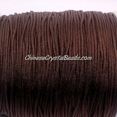 1.5mm nylon cord, brown#738, Pave string unite, sold by the meter,
