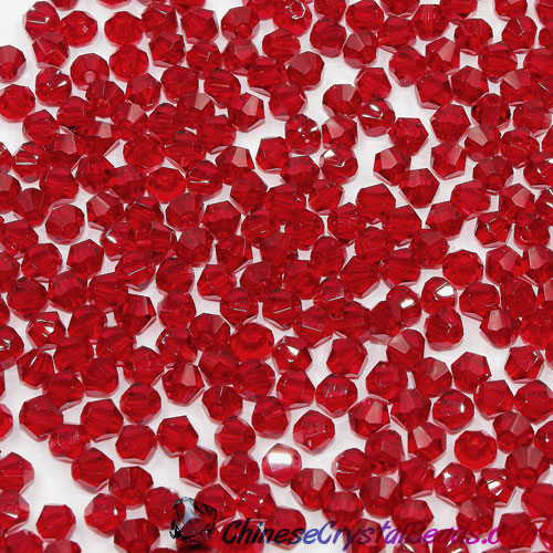 700pcs Chinese Crystal 4mm Bicone Beads,dark siam, AAA quality - Click Image to Close