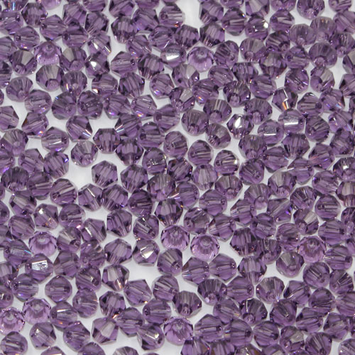700pcs Chinese Crystal 4mm Bicone Beads,light Violet, AAA quality - Click Image to Close