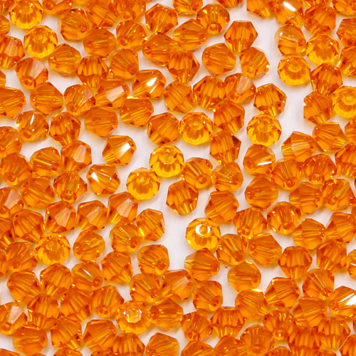 700pcs Chinese Crystal 4mm Bicone Beads,orange, AAA quality - Click Image to Close