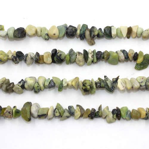 Gemstone Chips, Turquoise Gemstone, 5mm-10mm, Hole:Approx 0.8mm, Length:Approx 30 Inch - Click Image to Close