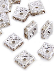 Square Rondelle Spacer Beads