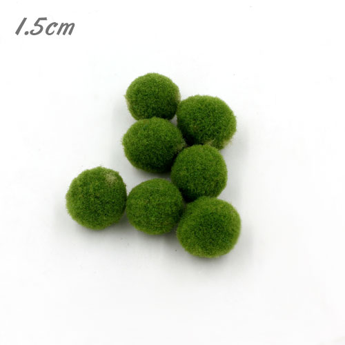 50Pcs 15mm Craft Fluffy Pom Poms Bobble ball, Olive green color - Click Image to Close