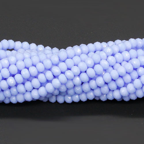 130Pcs 3x4mm Chinese Crystal Rondelle Beads, opaque lt sapphire - Click Image to Close