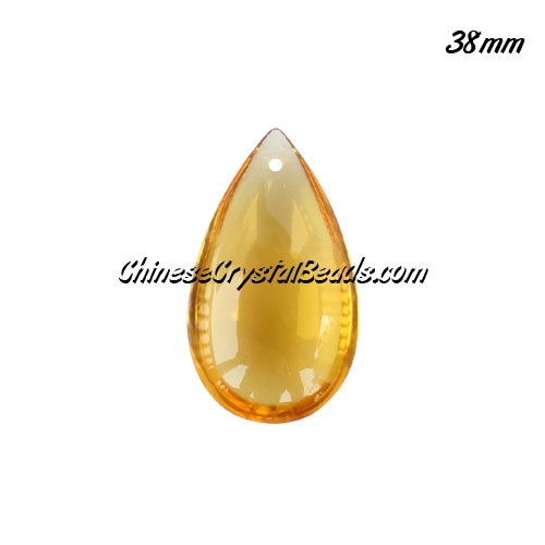 38x22mm Crystal beads Curtain drop Smooth surface pendant, Sun, 1.5mm - Click Image to Close
