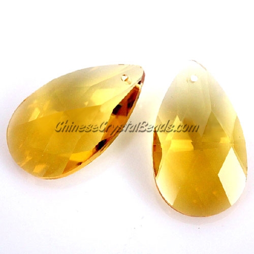 38x22mm Crystal beads Faceted Teardrop Pendant, Sun, hole: 1.5mm - Click Image to Close