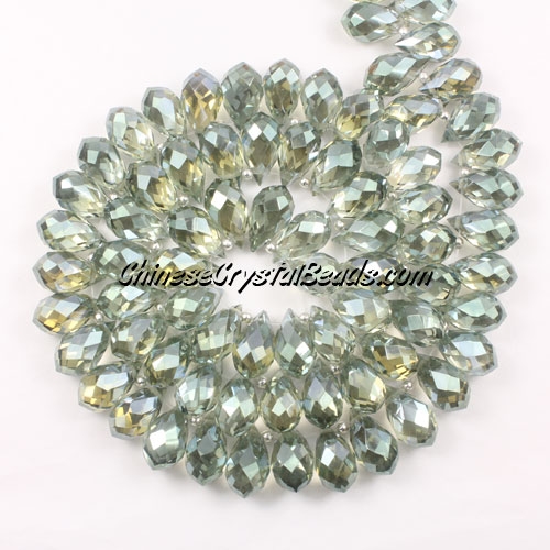 Crystal Briolette Bead Strand, new color #6, 8x13mm, 98 beads - Click Image to Close