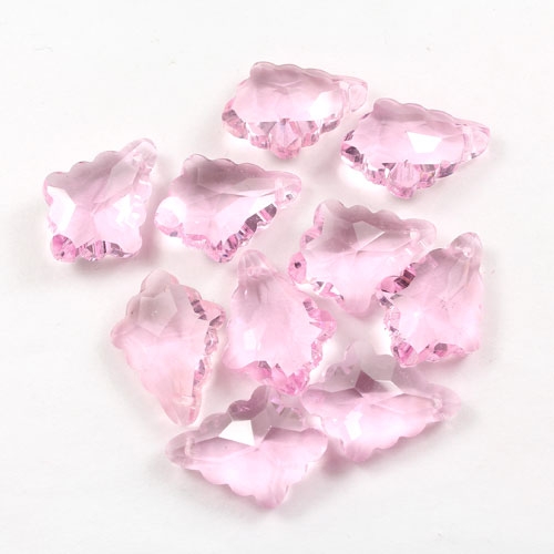 Chinese Crystal 6090 Baroque Pendants, 14x18mm, pink, 10 pcs - Click Image to Close