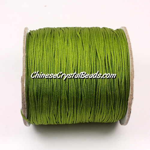 Nylon Thread 0.8mm, #125, olivine, sold per 130 meter bobbin - Click Image to Close