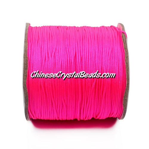 Nylon Thread 0.8mm, #136, fuchsia #neon color, sold per 130 meter bobbin - Click Image to Close