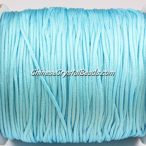 1.5mm nylon cord, Aqua#02, Pave string unite, sold by the meter, - Click Image to Close