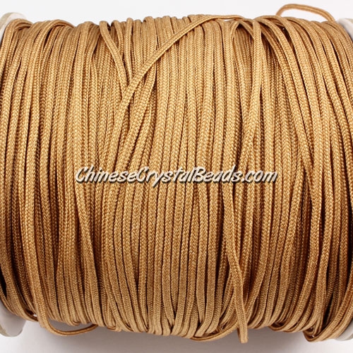 1.5mm nylon cord, khaki 2, Pave nylon cord, sold by the meter - Click Image to Close