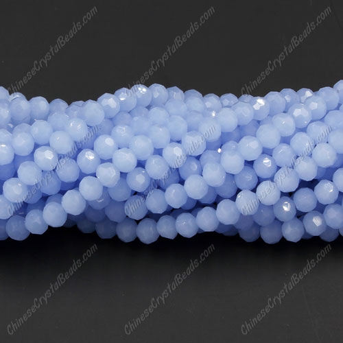 Crystal round bead strand, 4mm, lt sapphire jade, about 100pcs - Click Image to Close