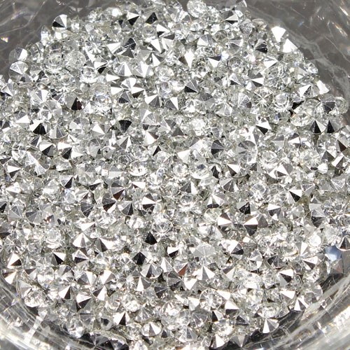 AAA Resin Rhinestone, silver, size: 3mm, sold per pkg of 12 gram - Click Image to Close