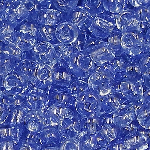 Glass Seed Beads, Round, silver-lined, about 2mm, #9, med sapphire, Sold By 30 gram per bag - Click Image to Close