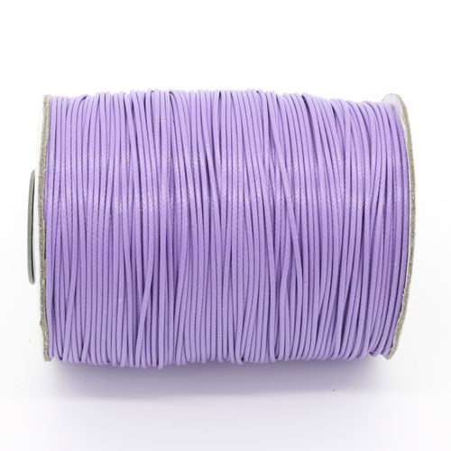1mm, 1.5mm, 2mm Round Waxed Polyester Cord Thread, blue violet - Click Image to Close