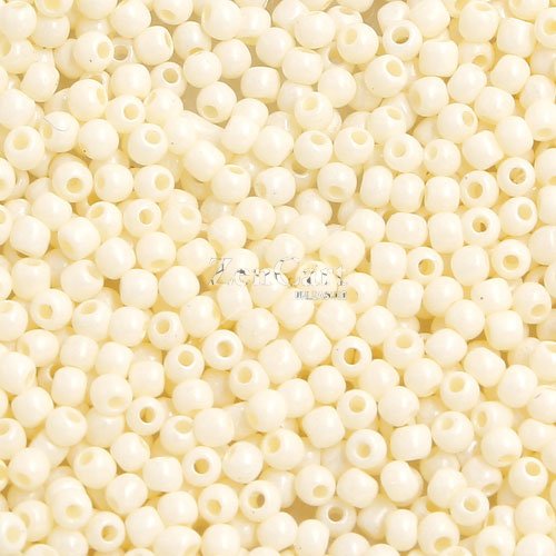 1.8mm AAA round seed beads 13/0, milk, #A02, approx. 30 gram bag