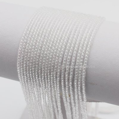 180Pcs 1.5x2mm rondelle crystal beads crystal with Polyester thread