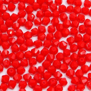 280 beads 6mm AAA bicone crystal beads red velvet
