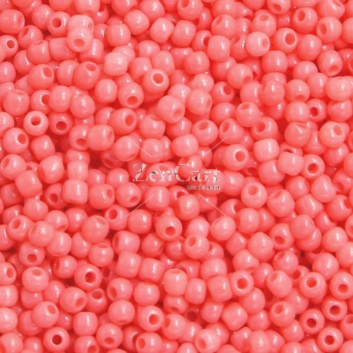 1.8mm AAA round seed beads 13/0, Coral, #B09, approx. 30 gram bag