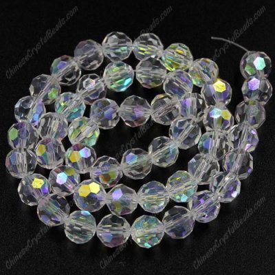 95pcs Chinese Crystal Faceted Round 6mm Beads Clear AB