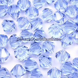 140 beads AAA quality Chinese Crystal 8mm Bicone Beads,lt sapphire