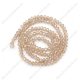 130Pcs 2x3mm Chinese Crystal Rondelle Beads, Silver Champagne AB